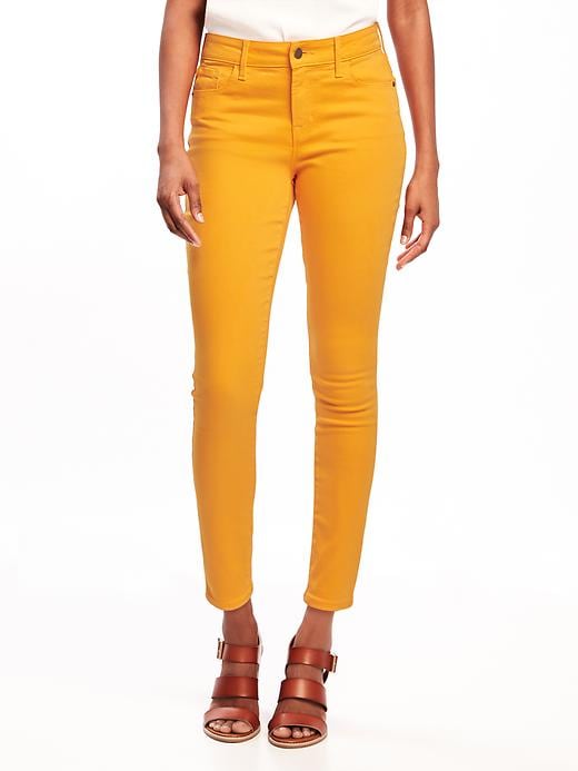 View large product image 1 of 2. Mid-Rise Rockstar Pop-Color Ankle Jeans for Women