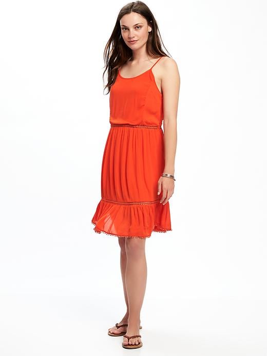 View large product image 1 of 2. Crochet-Trim Swing Dress for Women
