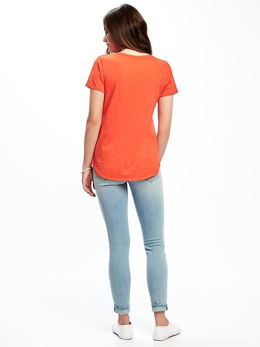 Image number 2 showing, EveryWear Graphic Curved-Hem Tee for Women