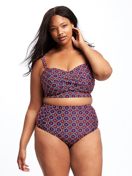 Image number 1 showing, Twist-Front Plus-Size Underwire Bikini Top