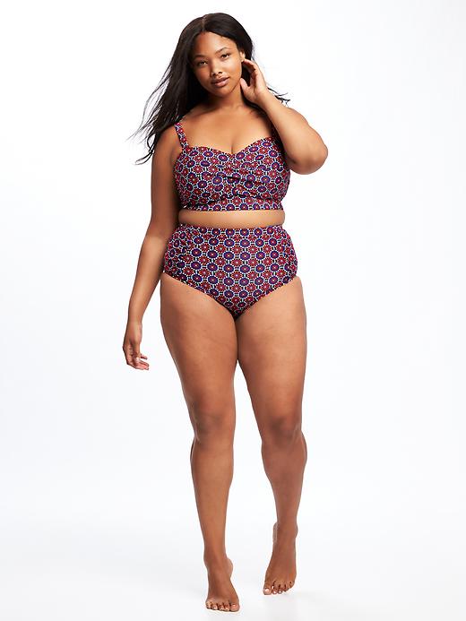 Image number 3 showing, Twist-Front Plus-Size Underwire Bikini Top