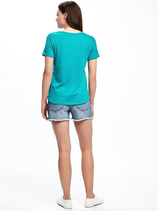 Image number 2 showing, Relaxed Graphic Crew-Neck Tee for Women