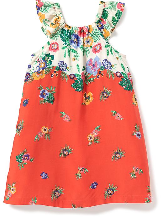 View large product image 2 of 3. Square-Neck Swing Dress for Toddler