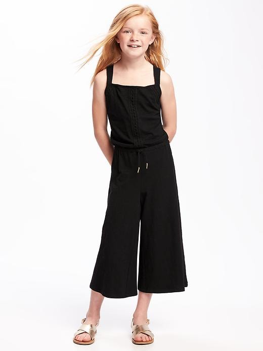 View large product image 2 of 2. Wide-Leg Jumpsuit for Girls