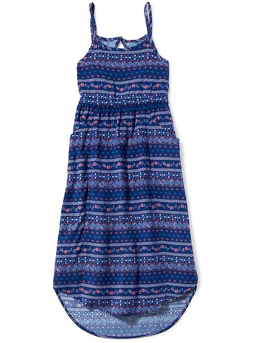 View large product image 1 of 2. Printed Midi Fit & Flare Dress for Girls
