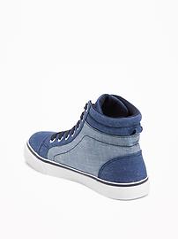 View large product image 3 of 3. Chambray High-Tops for Boys