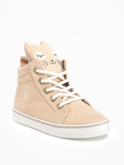 View large product image 1 of 4. Critter Lace-Up Sneakers for Toddler Girls