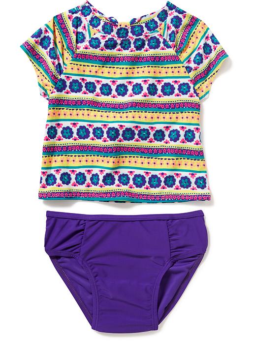View large product image 1 of 2. 2-Piece Rashguard Set for Toddler Girls