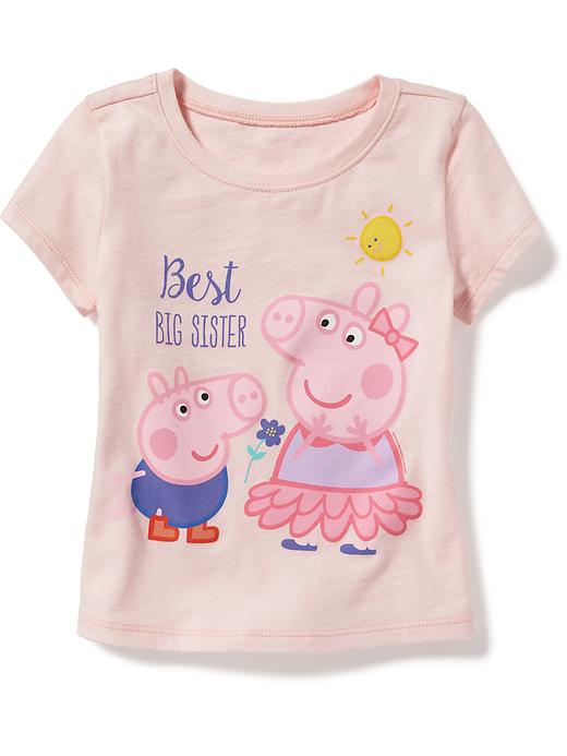 View large product image 1 of 1. Nick Jr.&#153 Peppa Pig "Best Big Sister" Tee for Toddler Girls