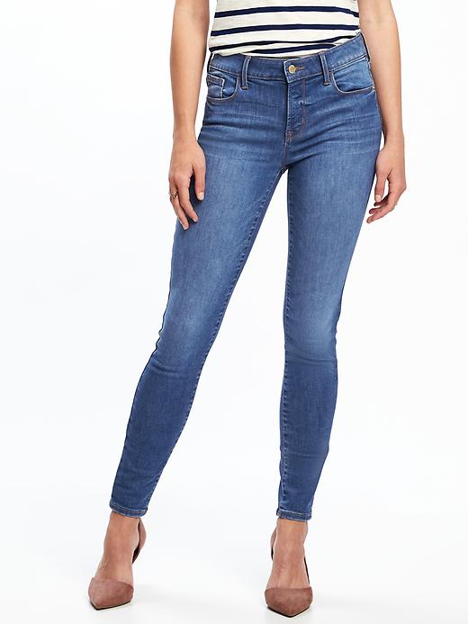 View large product image 1 of 3. Mid-Rise Built-In Sculpt Rockstar Jeans for Women