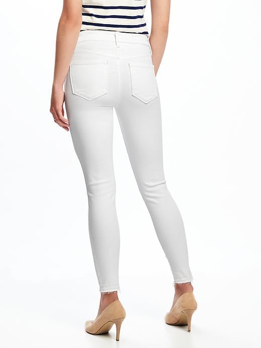 View large product image 2 of 3. Mid-Rise Built-In Sculpt Rockstar Released-Hem Ankle Jeans for Women