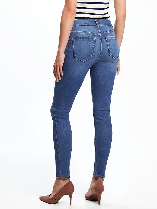View large product image 2 of 3. Mid-Rise Built-In Sculpt Rockstar Jeans for Women