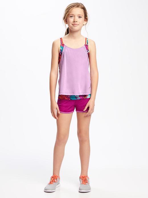 View large product image 2 of 2. Go-Dry Cool Relaxed 2-in-1 Tank for Girls