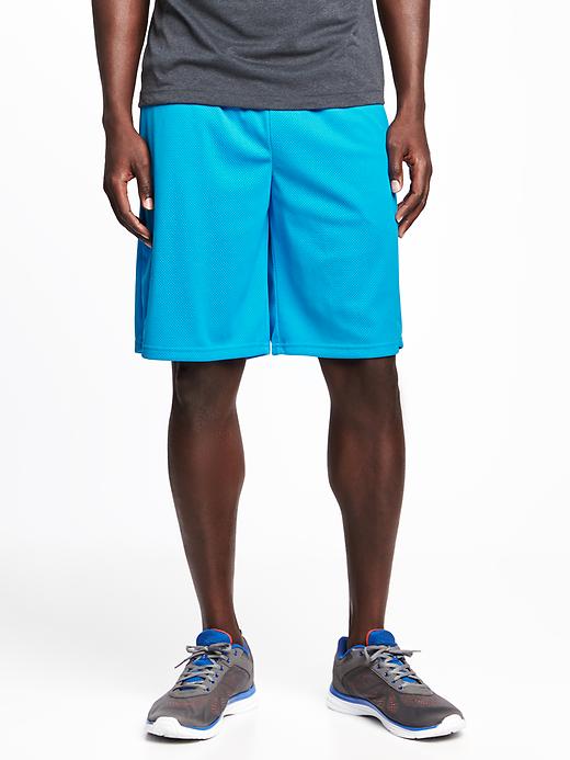 View large product image 1 of 2. Go-Dry Mesh Shorts for Men - 10 inch inseam