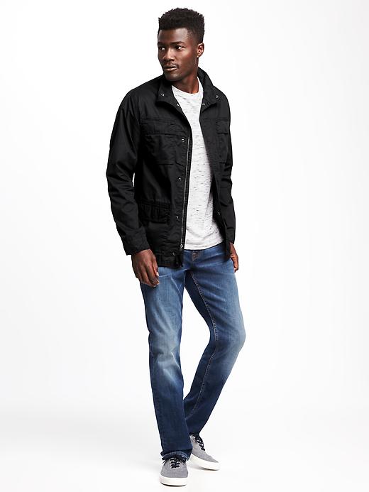 Image number 3 showing, Lightweight Twill Military Jacket for Men