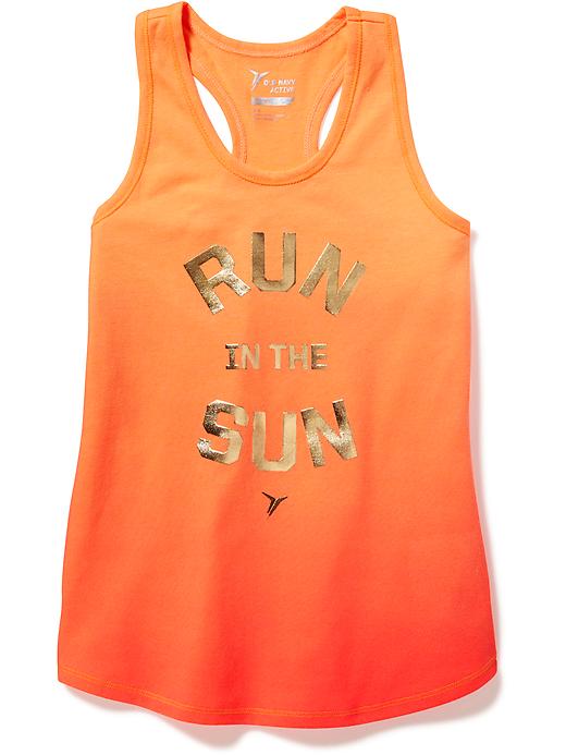 View large product image 1 of 1. Graphic Racerback Performance Tank for Girls