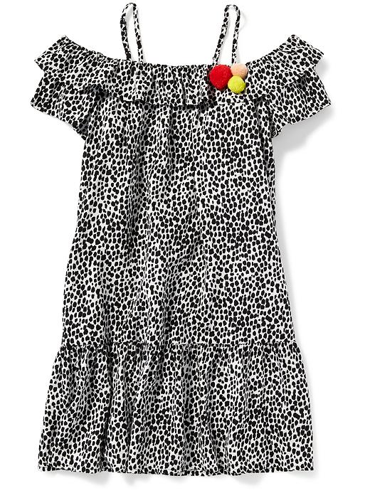 View large product image 1 of 2. Tiered Off-the-Shoulder Dress for Girls