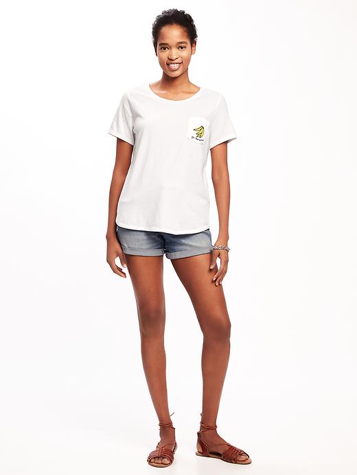 Image number 3 showing, Relaxed Pocket Graphic Tee for Women