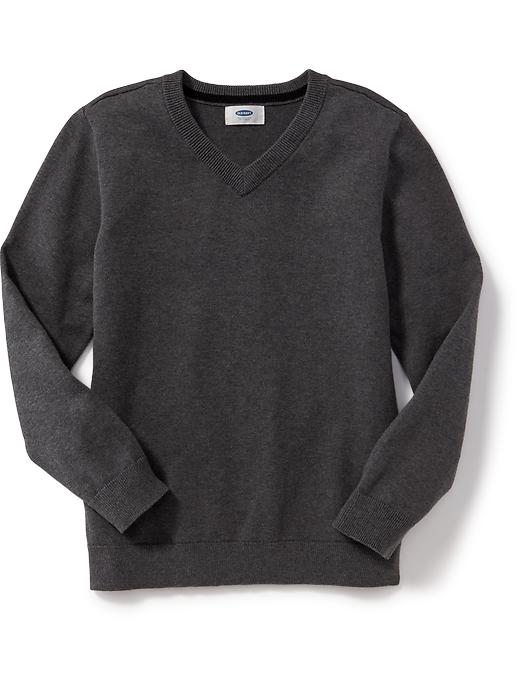 View large product image 1 of 1. Uniform V-Neck Sweater for Boys