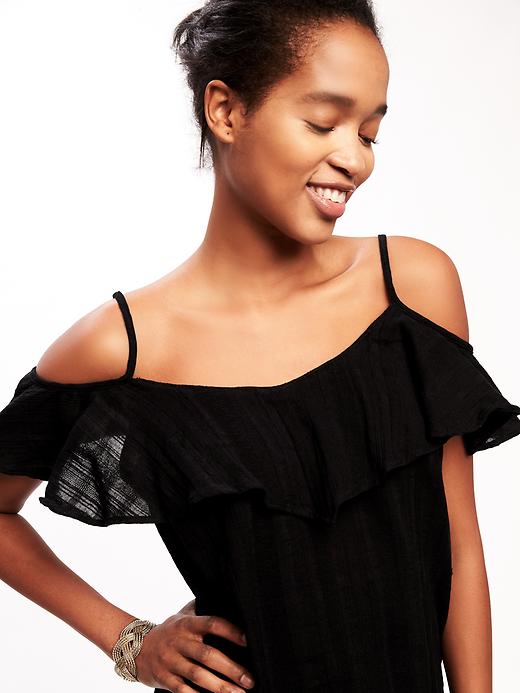 Image number 4 showing, Relaxed Off-the-Shoulder Top for Women