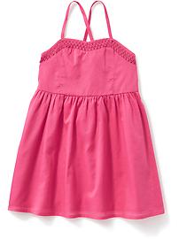 View large product image 4 of 4. Lace-Yoke Cami Dress for Toddler