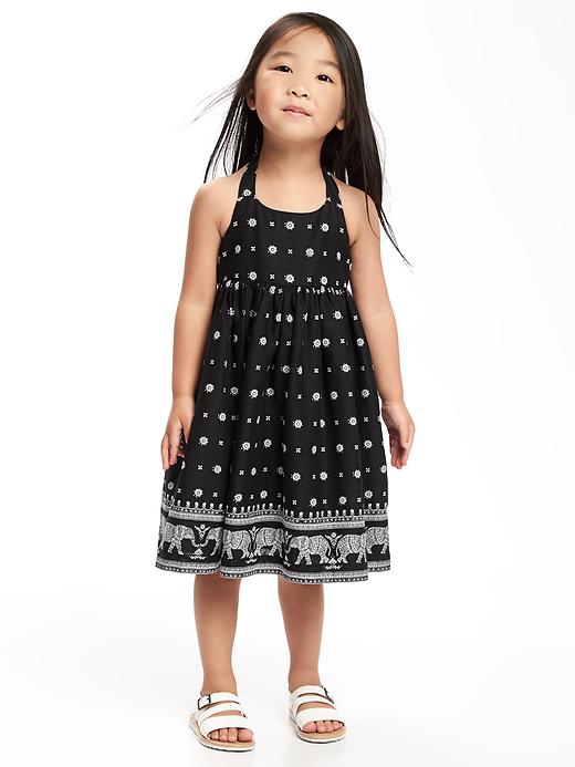 View large product image 1 of 3. Printed Halter Maxi Dress for Toddler Girls