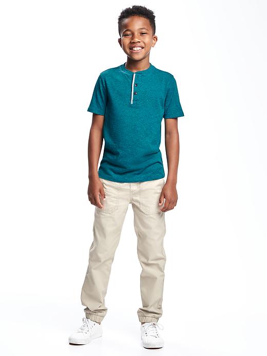 View large product image 2 of 2. Slub-Knit Henley for Boys