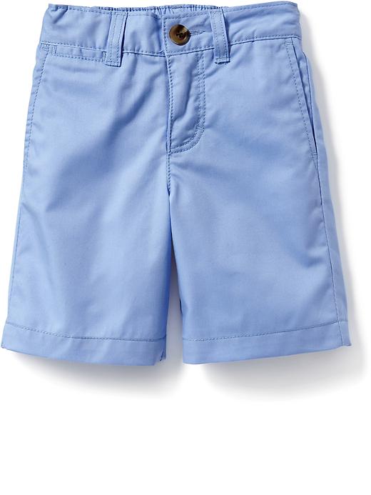 View large product image 2 of 2. Pop-Color Khaki Shorts for Toddler Boys