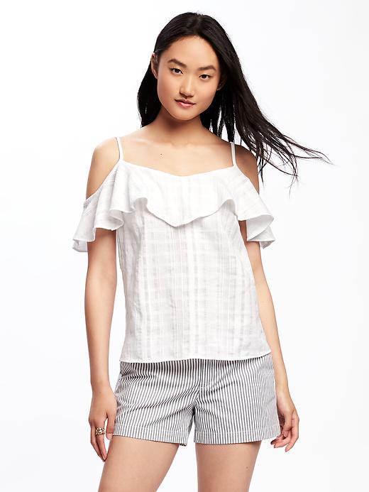 View large product image 1 of 1. Relaxed Off-the-Shoulder Top for Women