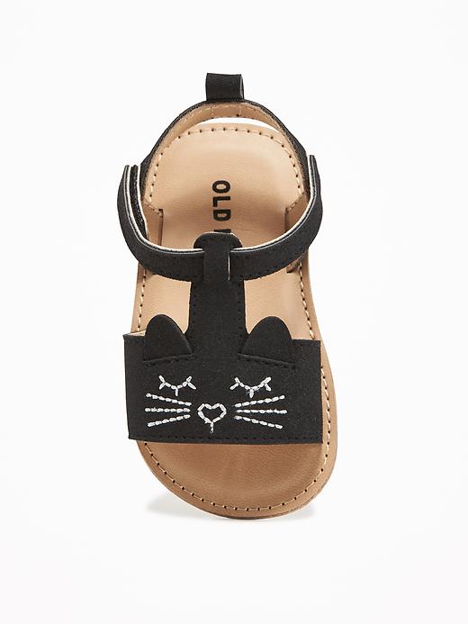 Image number 2 showing, Sueded Critter Sandals for Baby