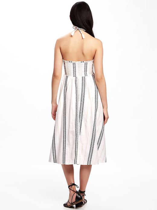Image number 2 showing, Fit & Flare Halter Dress for Women