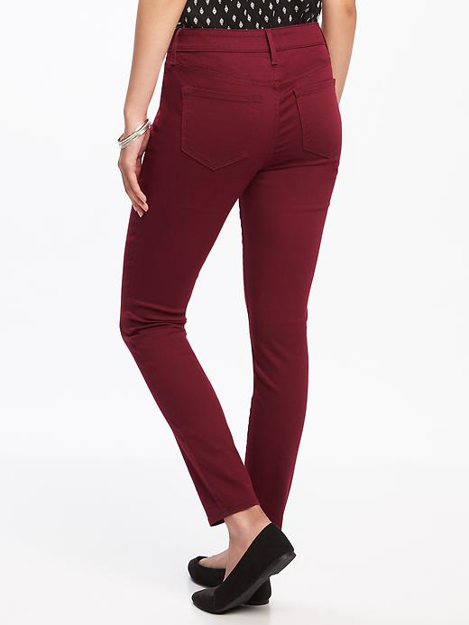 View large product image 2 of 2. Mid-Rise Rockstar Pop-Color Skinny Jeans for Women