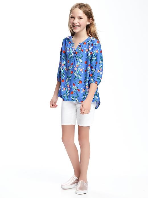 View large product image 2 of 2. Floral Shirred Pullover for Girls