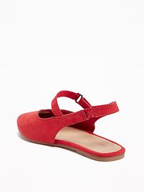 View large product image 3 of 4. Sueded Slingback Ballet Flats for Toddler