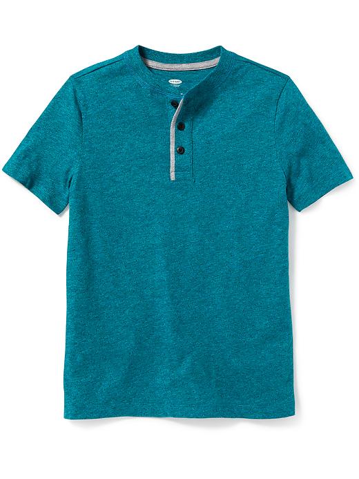 View large product image 1 of 2. Slub-Knit Henley for Boys