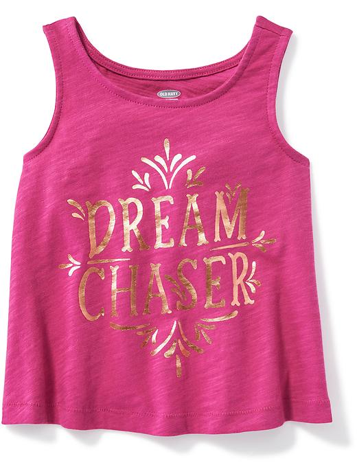View large product image 1 of 1. Graphic Cutout-Back Swing Tank for Toddler Girls