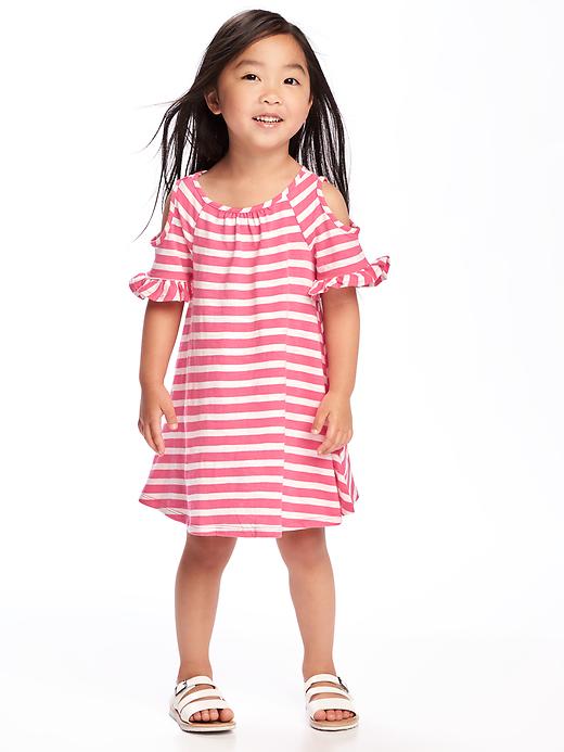 View large product image 1 of 1. Cold-Shoulder Swing Dress for Toddler
