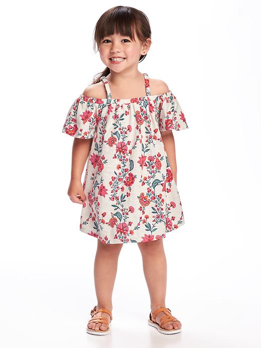 View large product image 1 of 1. Floral Off-the-Shoulder Dress for Toddler