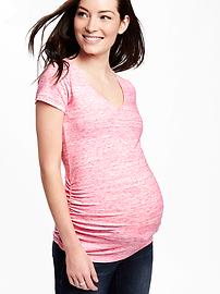 View large product image 4 of 5. Maternity Fitted V-Neck Tee