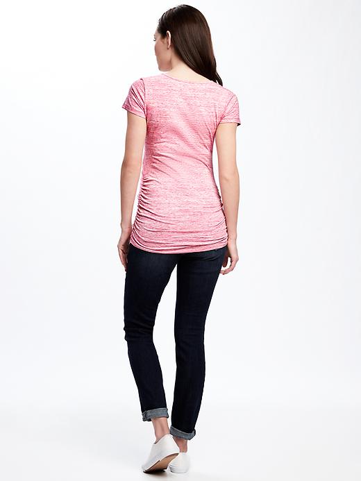 View large product image 2 of 5. Maternity Fitted V-Neck Tee