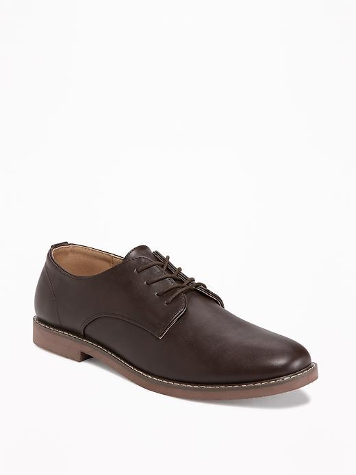 View large product image 1 of 3. Faux-Leather Oxford Shoes for Men