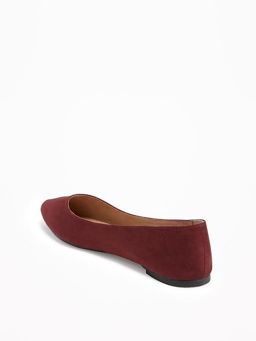 Image number 4 showing, Faux-Suede Pointy Ballet Flats For Women
