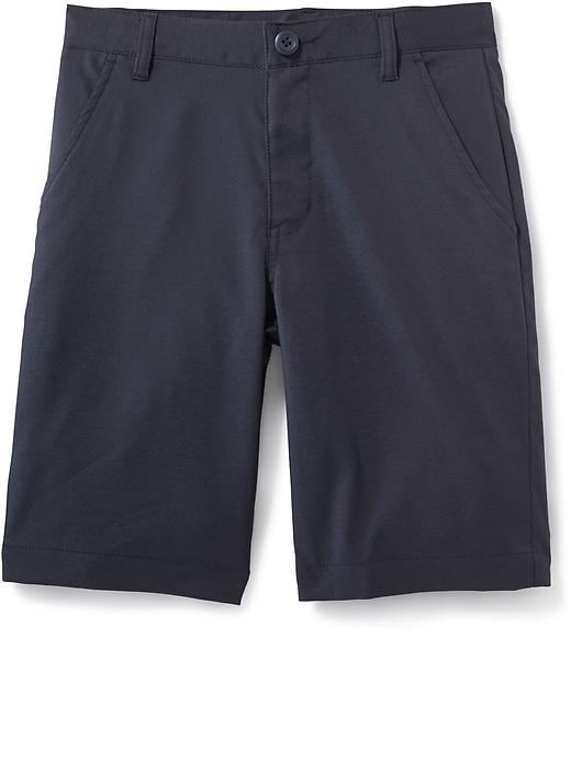 View large product image 1 of 2. Moisture-Wicking Built-In Flex Uniform Shorts for Boys