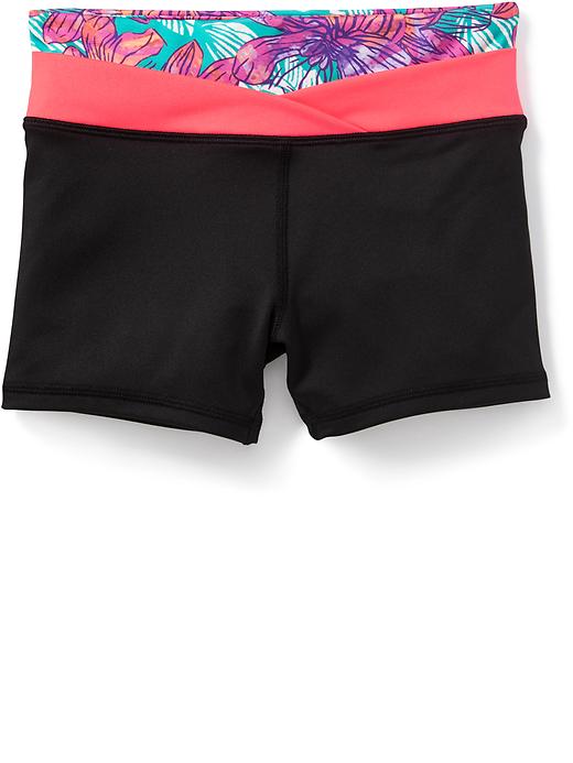 View large product image 1 of 2. Fitted High-Rise Performance Shorts for Girls