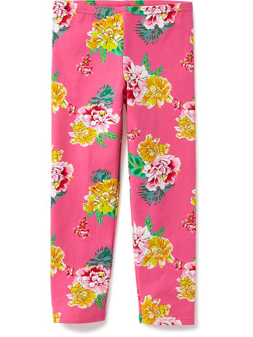 View large product image 1 of 1. Cropped Printed Leggings for Girls