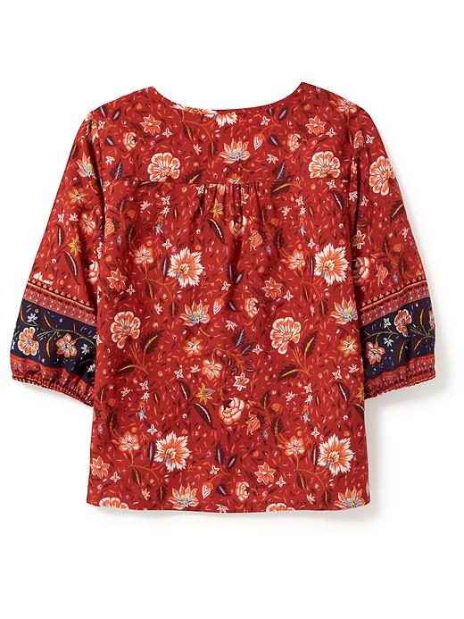 View large product image 2 of 3. Floral Boho Swing Top for Girls