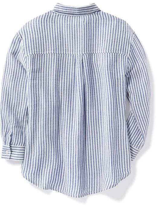 View large product image 2 of 3. Patterned Boyfriend Tunic Shirt for Girls