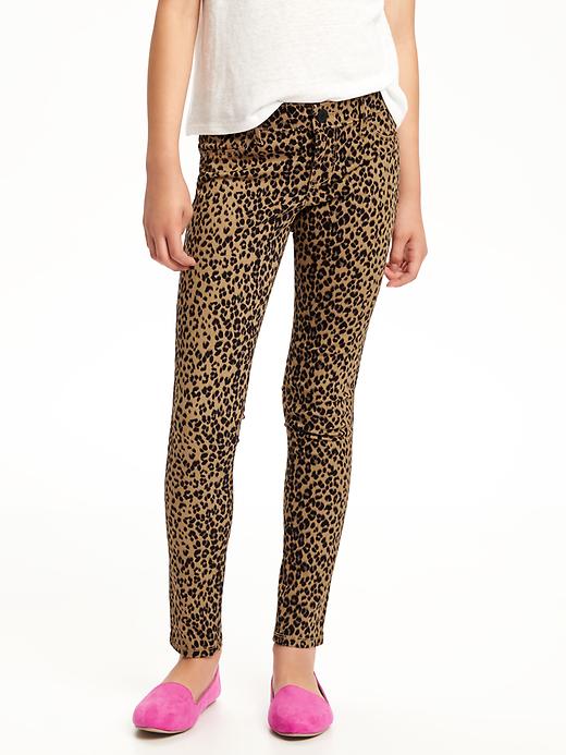 View large product image 1 of 2. Cheetah-Print Jeggings for Girls
