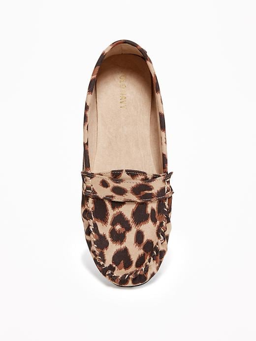 Image number 3 showing, Sueded Leopard-Print Driving Moccasins for Women
