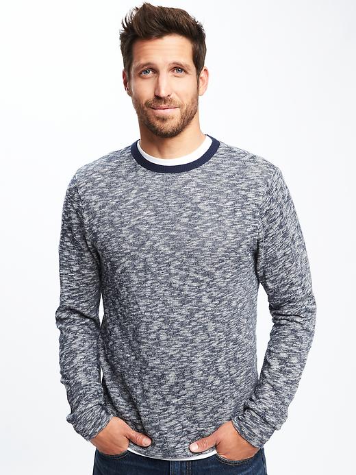Image number 4 showing, Marled Crew-Neck Sweater for Men